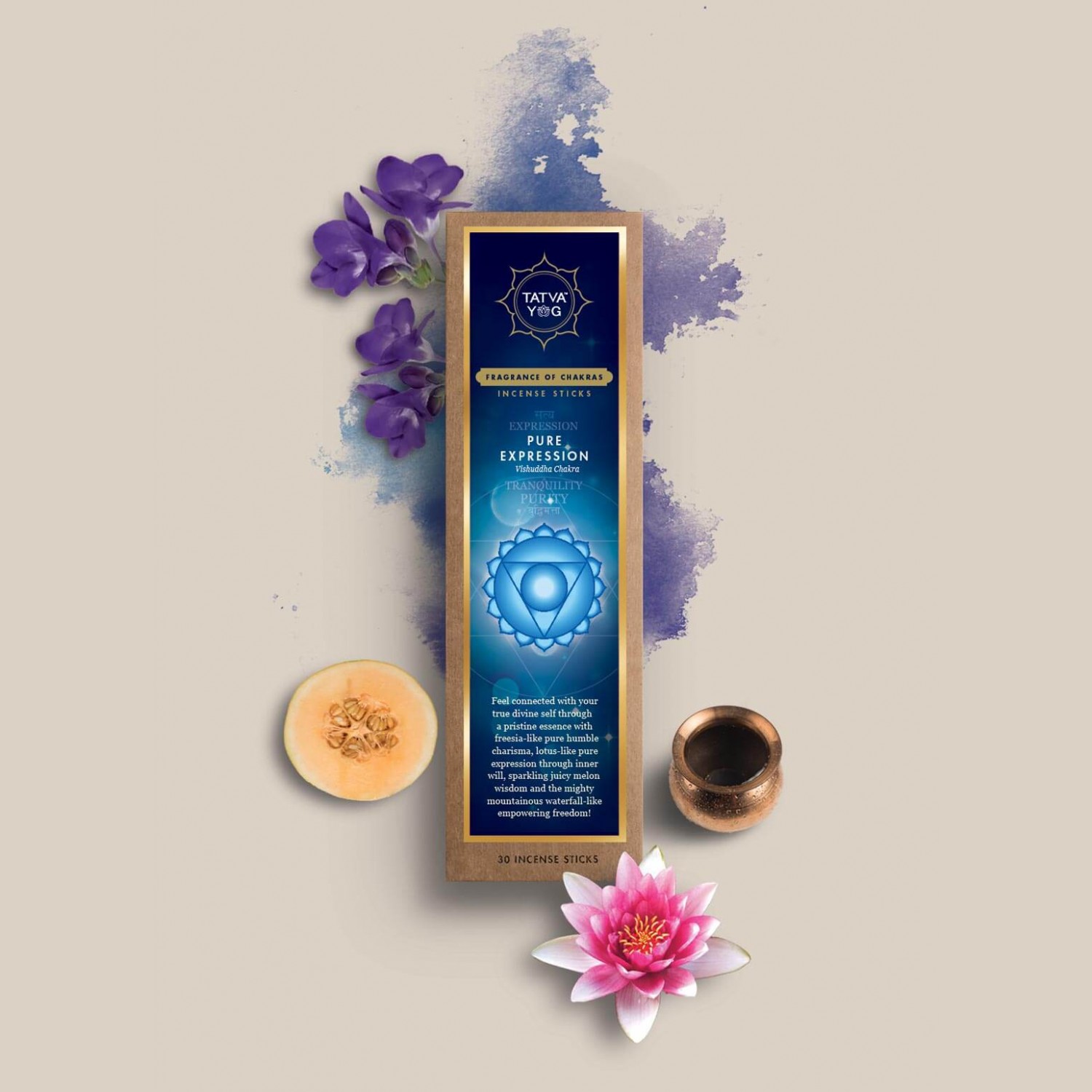 Pure Expression ( Vishuddha Chakra) - Incense Sticks