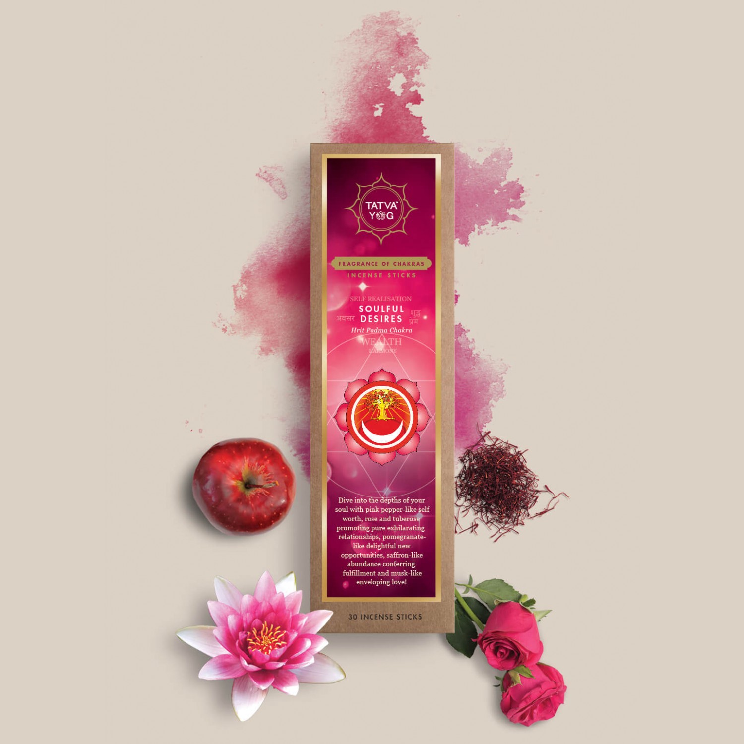 Soulful Desire ( Hrit Padma Chakra) - Incense Sticks